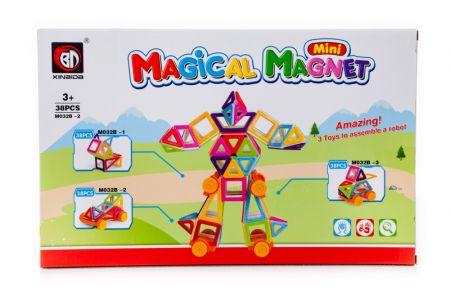 Magnētiskais konstruktors Magical Magnet Mini 38 gab. 3+ v2 (9819)