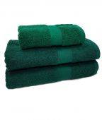 Махровое полотенце LUX dark green (4001)