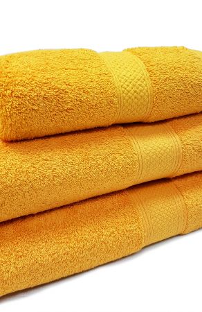 Махровое полотенце LUX yellow (3991)