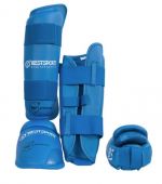 Best Sport Защита голени и стопы Shin-step Protection WKF синяя