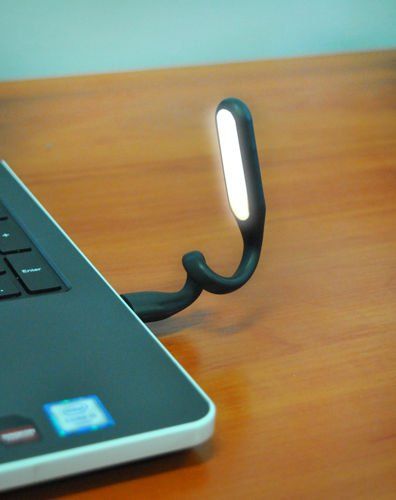 Силиконовая лампа USB - черная (P3184)