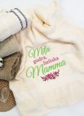 Подарочное полотенце LUX c вышивкой MĪĻA, GUDRA, LIELISKA MAMMA (Y29)