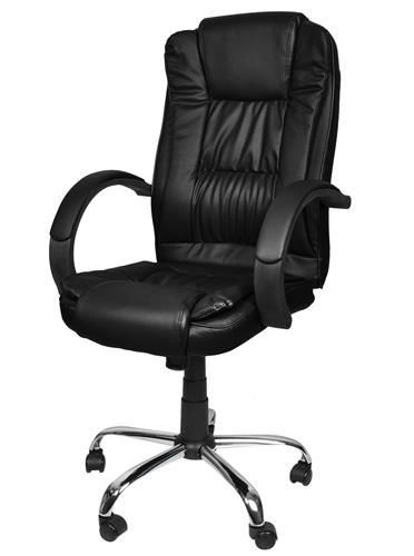 Biroja krēsls melns eko āda (P8983)