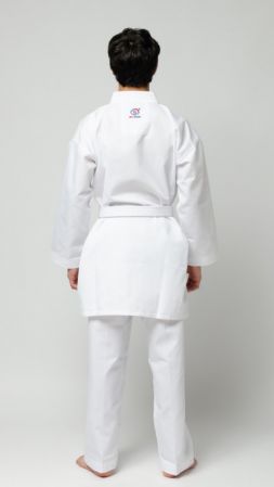Best Sport Кимоно NIWA karate gi WKF белый пояс, Размер 110 - 150 см