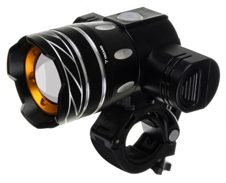 Velosipēda priekšējais un aizmugurējais lukturis T6 USB (P18669)