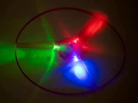 UFO LED пропеллер-летающий диск розовый (6531_1)