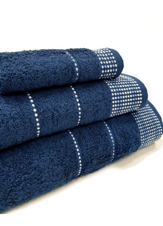 Махровое полотенце DOBBY dark blue