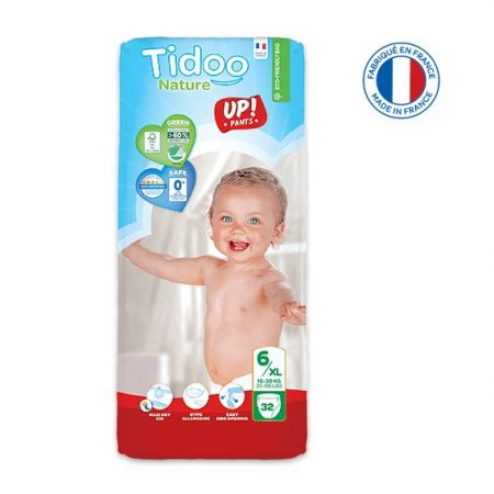 Tidoo Nature Подгузники-трусики ЭКО Размер 6/XL - (16-30kg) 32 gab. jumbo pack