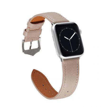 Riff Кожаный ремешок для Apple iWatch series 42 /44 /45 /49 mm Beige (RF-LEATH42-BEI)