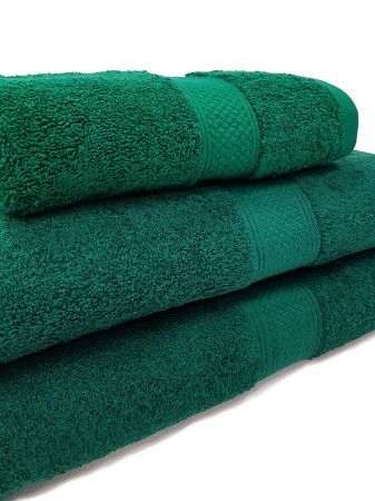 Махровое полотенце LUX dark green (4001)