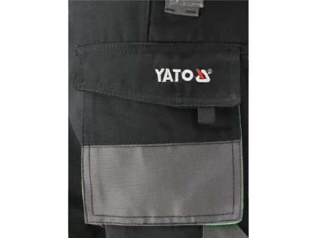Yato Рабочие Брюки Palea YT-80168, XL, 270 г/м², 9 карманов, 100% хлопок, застежка на молнии и пуговице (YT-80168)