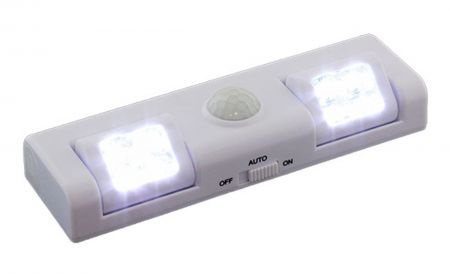 LED лампа с датчиком движения 8 LED белая (PZD26A)