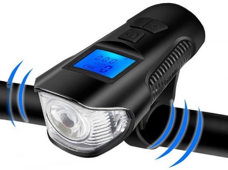 LED velosipēdu lukturis ar skaitītāju (P14490)