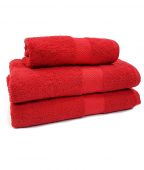 Махровое полотенце LUX red (3994)