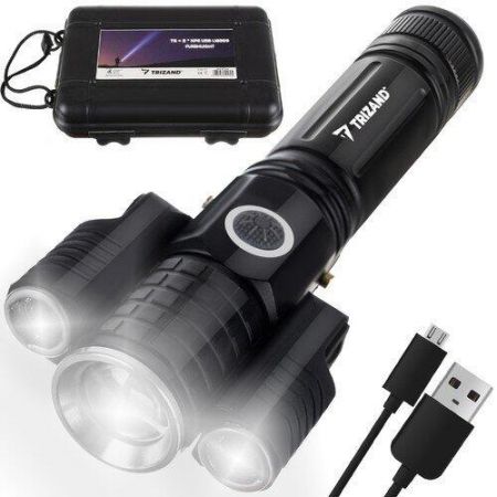 Фонарик T6 на аккумуляторе 600mAh / ZOOM / 300lm (P18369)
