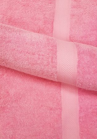 Махровое полотенце LUX pink (3996)