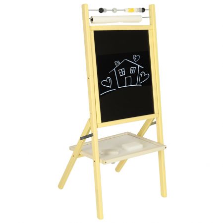 Двухсторонняя доска с мелками, магнитами и рулоном бумаги 46x43x89см (3826)