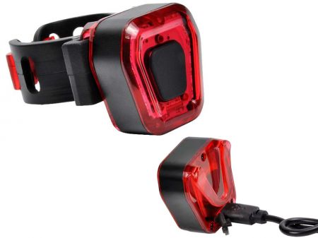 Velosipēda aizmugurējais lukturis USB (P14494)