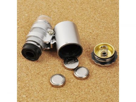 Карманный микроскоп 60x LED UV (P09078)