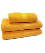Махровое полотенце LUX yellow (3991)