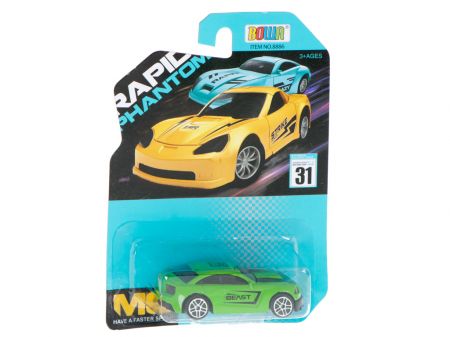 Автомобиль металлический Мустанг зеленый 7см (5586_5)