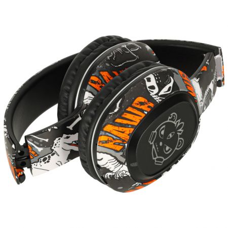 Bezvadu salokāmas austiņas Bluetooth RGB melnas (preces kods 3142)