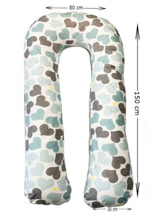 Подушка для беременных MAXI ПОДКОВА AQUA