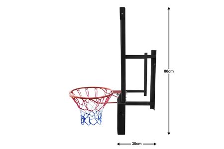 Щит баскетбольный Bilaro Dakota 120x80 см, с кольцом и сеткой BL62102