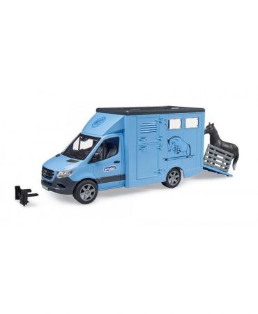 BRUDER Перевозка животных с фигуркой лошади Mercedes Benz Sprinter (4001702026745)