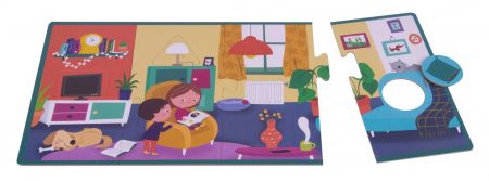 APLI kids Puzle Māja The house puzzle 17894