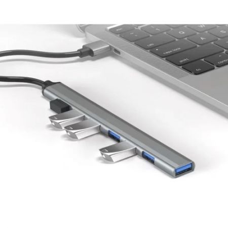 USB HUB - 1 port 3.2 + 6 ports 2.0 Izoxis (P24374)