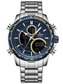 NAVIFORCE Vīriešu rokas pulkstenis NF9182 - (ZN118B) + BOX tumši zila/sudraba