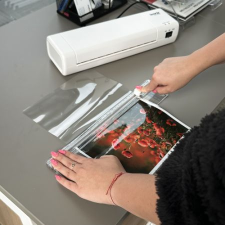 Ламинатор А4 500W комплект 4-в-1 резак, скруглитель углов, 60 пленок (код товара P25417)
