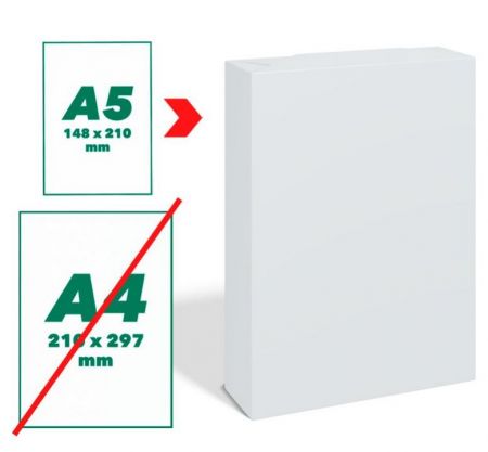 Papīrs A5 80g/m2, 500 loksnes/iepakojumā (100-01167)