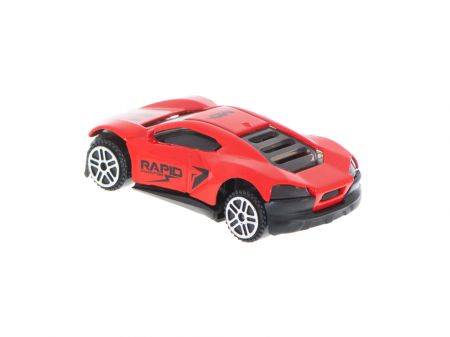 Гоночный автомобиль металлический красный 6.5см (5586)