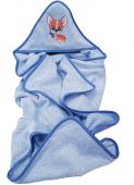 ДЕТСКОЕ ПОЛОТЕНЦЕ С КАПЮШОНОМ КОРГИ BLUE