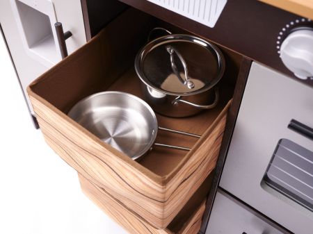 Детская MDF деревянная кухня с аксессуарами LOFT XXL 96cm (6286)