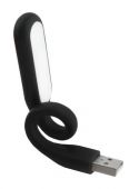 Силиконовая лампа USB - черная (P3184)