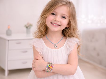 Бусины для изготовления браслетов и бус BLUE (P18321_N)