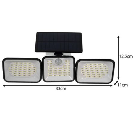 Āra lampa ar saules bateriju Izoxis 180 LED (P24889)