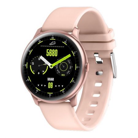Gino Rossi Smartwatch G.RSWSF1-4D2-1 rosegold/black + дополнительный БРАСЛЕТ (zg309c)