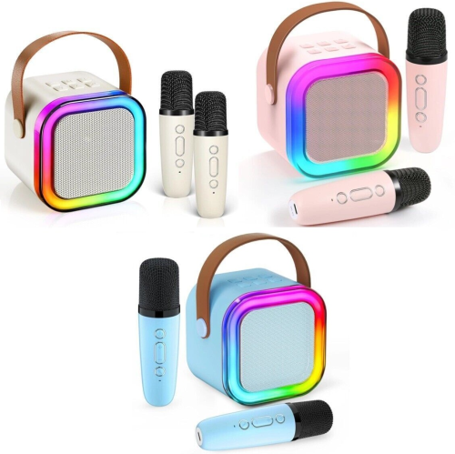 Blackmoon K12 Bluetooth Karaoke skaļrunis ar 2 mikrofoniem RGB (Mix colors) (K12 Mix)
