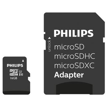Philips MicroSDHC 16GB class 10/UHS 1 + Adapter (FM16MP45B)
