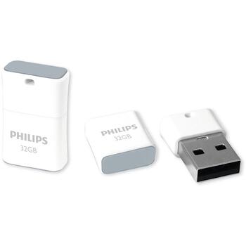 Philips USB 2.0 Flash Drive Pico Edition (серая) 32GB (FM32FD85B)