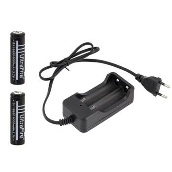 LC5 комплект зарядное устройство с 2 аккумуляторами 18650 6000mAh.