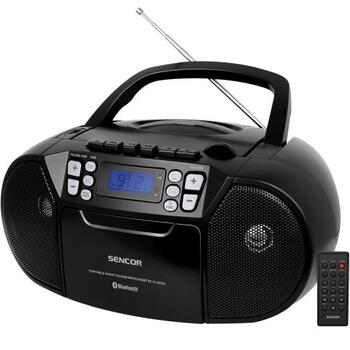 Sencor SPT 3907 B Кассетный проигрыватель с CD,FM,Bluetooth
