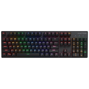 Hator HTK204UA Icefall Mecha Rainbow 104 Bezvadu Spēļu klaviatūra ENG/UA/RU
