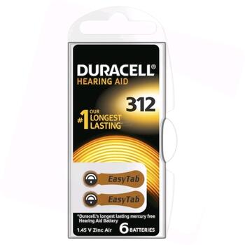 Duracell Hearing 312 (A312) Блистерная упаковка 6шт. (A312B6)