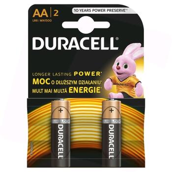 Duracell MN 1500 Basic AA (LR6) Блистерная упаковка 2шт. (MN1500B2)