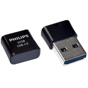 Philips USB 3.0 Flash Drive Pico Edition (melna) 32GB (FM32FD90B)